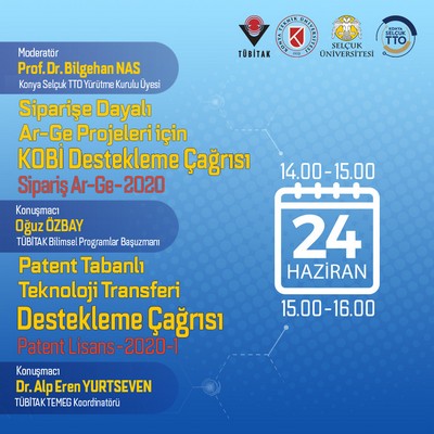 SİPARİŞE DAYALI AR-GE PROJELERİ İÇİN KOBİ DESTEKLEME ÇAĞRISI VE PATENT TABANLI TEKNOLOJİ TRANSFERİ DESTEKLEME ÇAĞRISI BİLGİLENDİRME TOPLANTISI GERÇEKLEŞTİRİLDİ
