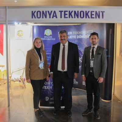KARATAY ÜNİVERSİTESİ REKTÖRÜ PROF. DR. BAYRAM SADE KONYA TEKNOKENT STANDIMIZDAYDI